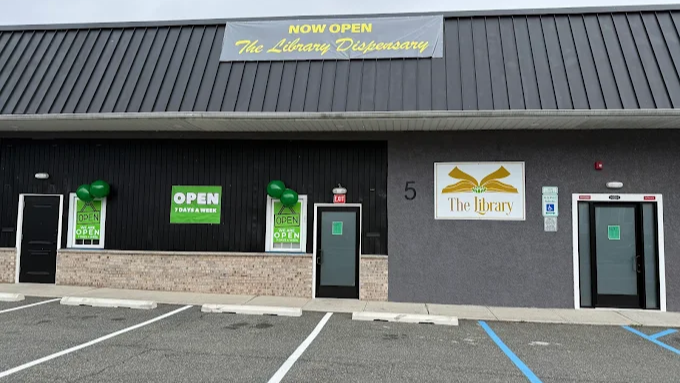 The Library of New Jersey CANNABIS DISPENSARY logo